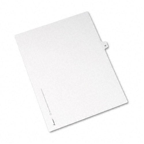 Avery 16 Individual Number Legal Index Avery Style Dividers 25pk - 1016 - Clearance Sale