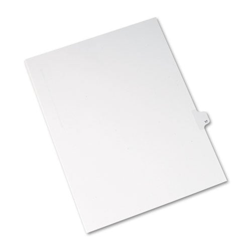 Avery 17 Individual Number Legal Index Allstate Style Dividers 25pk - 82215 - Clearance Sale