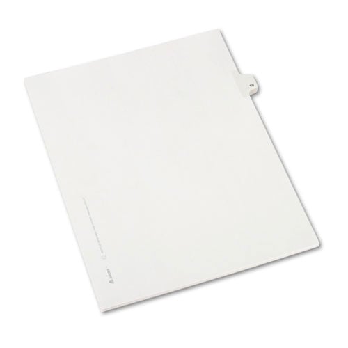 Avery 19 Individual Number Legal Index Allstate Style Dividers 25pk - 82217 - Clearance Sale