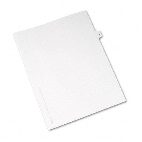 Avery 19 Individual Number Legal Index Avery Style Dividers 25pk - 1019