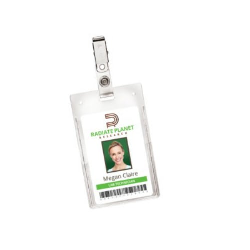 Avery 2-1/4" x 3-1/2" Portrait Clear Clip Style Badge Holders - 25pk