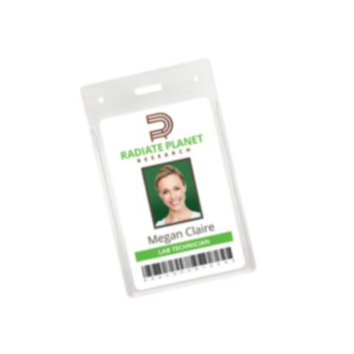 Avery 2-1/4" x 3-1/2" Portrait Clear Heavy Duty Secure Top Badge Holders 25pk - 73471