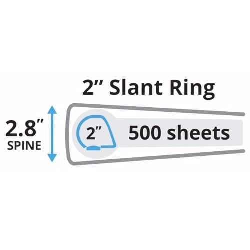 Avery 2" Black Durable Slant Ring Binders 12pk - 27550 - Clearance Sale