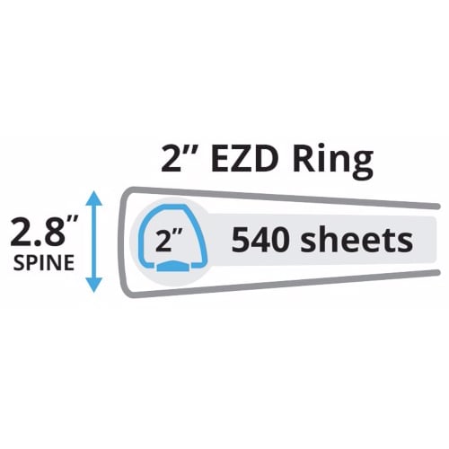 Avery 2" Black Durable EZD Ring Binders (12pk) - 07501