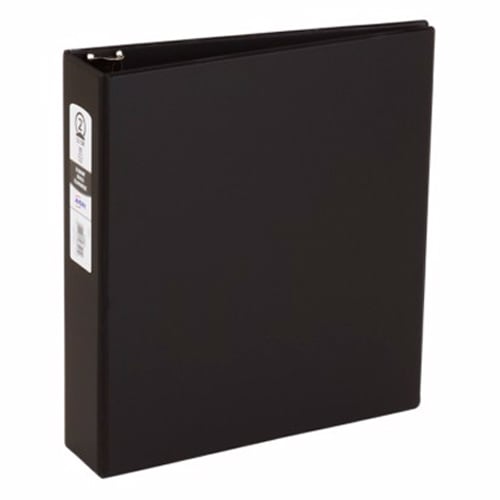 Avery 2" Black Economy Round Ring Binders 12pk - 03501