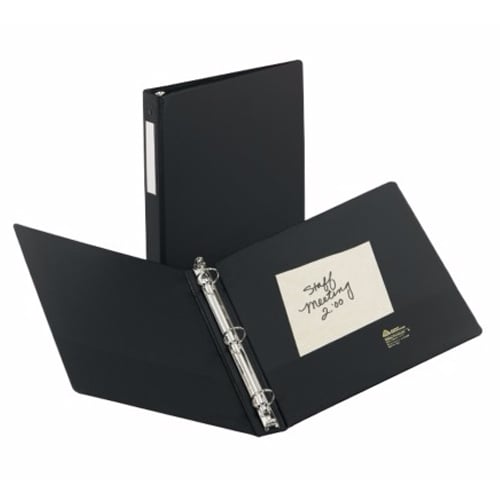 Avery 2" Black Economy Round Ring Binders with Label Holders 12pk - 4501 - Clearance Sale