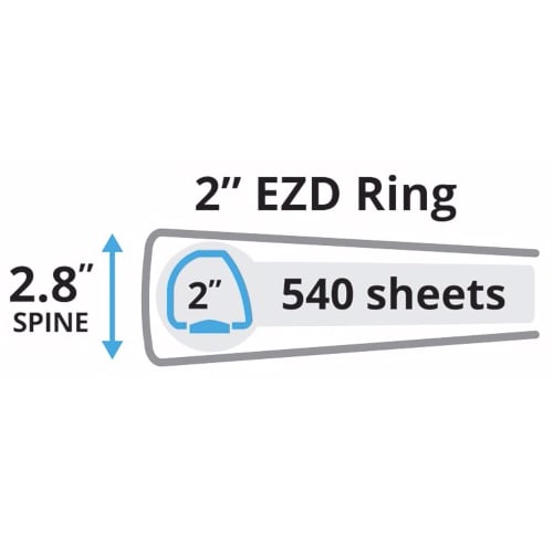 Avery 2" Blue Durable EZD Ring Binders (12pk) - 07500