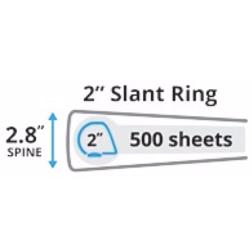 Avery 2" Burgundy Durable Slant Ring Binders 12pk - 27552