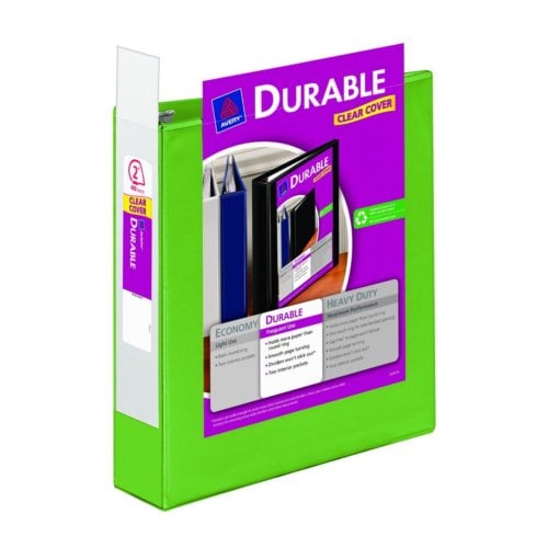 Avery 2" Green Durable View Binders with Slant Ring 6pk - 17838
