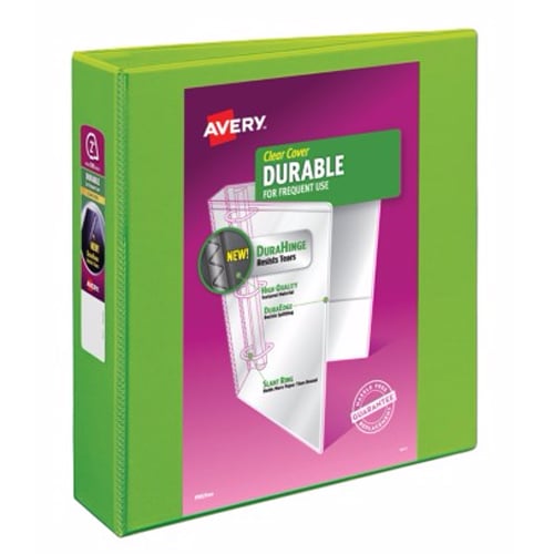 Avery 2" Green Durable View Binders with Slant Ring 6pk - 17838