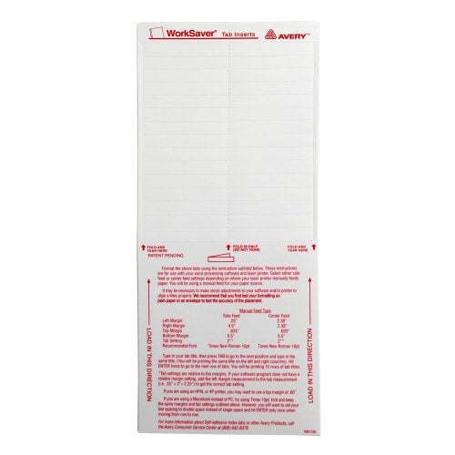 Avery 2" Assorted Self-Adhesive Plastic Tabs 25pk - 16239 - Clearance Sale