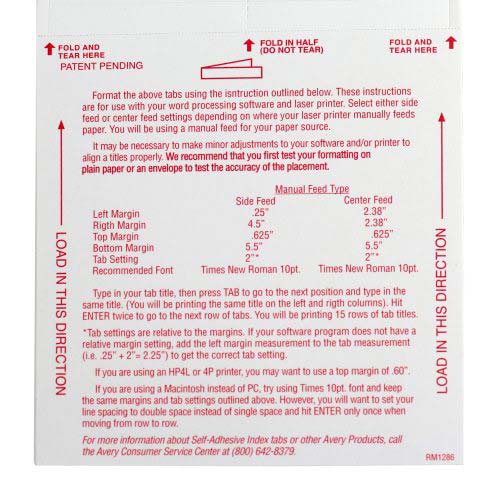 Avery 2" Assorted Self-Adhesive Plastic Tabs 25pk - 16239 - Clearance Sale