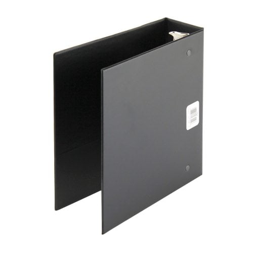 Avery 2" Black Durable Half Size Round Ring Binder w/ Label Holder 6pk - 27554