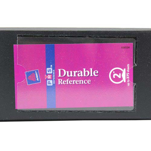 Avery 2" Black Durable Half Size Round Ring Binder w/ Label Holder 6pk - 27554