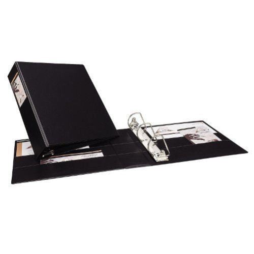 Avery 2" Black Durable EZD Ring Binders with Label Holders 12pk - 8502