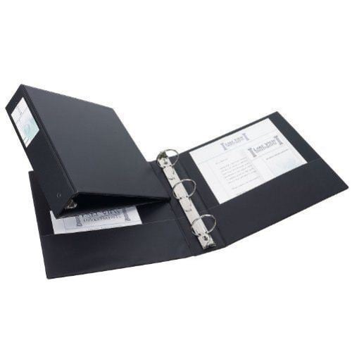 Avery 2" Black Economy Round Ring Binders with Label Holders 12pk - 4501 - Clearance Sale