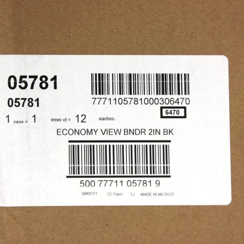 Avery 2" Black Economy View Round Ring Binders 12pk - 05781