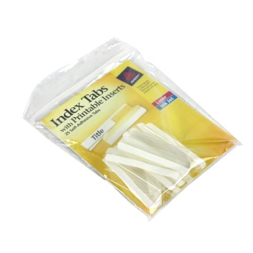 Avery 2" Clear Tab Self-Adhesive Plastic Tabs 25pk - 16241 - Clearance Sale