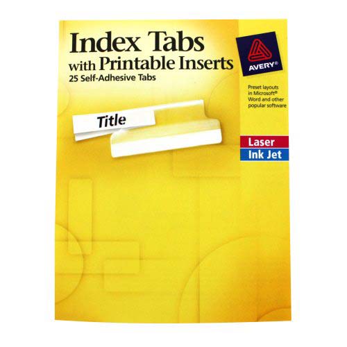 Avery 2" Clear Tab Self-Adhesive Plastic Tabs 25pk - 16241 - Clearance Sale