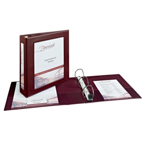 Avery 2" Maroon Framed View Heavy Duty Binders with One Touch EZD Ring - 6pk