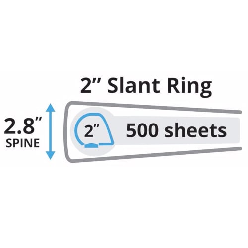 Avery 2" Pink Durable View Binders with Slant Ring 6pk - 17836
