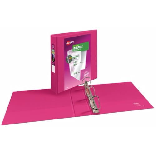Avery 2" Pink Durable View Binders with Slant Ring 6pk - 17836