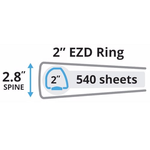 Avery 2" White Durable View Binders with EZD Rings 12pk - 09501