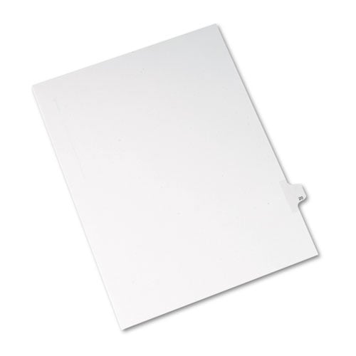 Avery 20 Individual Number Legal Index Allstate Style Dividers 25pk - 82218 - Clearance Sale