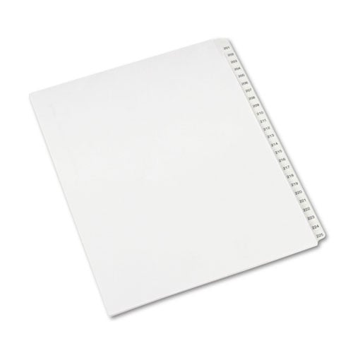 Avery 201-225 Legal 11" x 8.5" Allstate Style Collated Dividers - 82191 - Clearance Sale