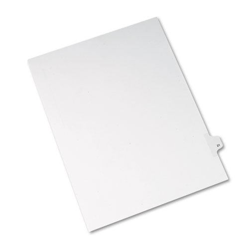 Avery 21 Individual Number Legal Index Allstate Style Dividers 25pk - 82219 - Clearance Sale