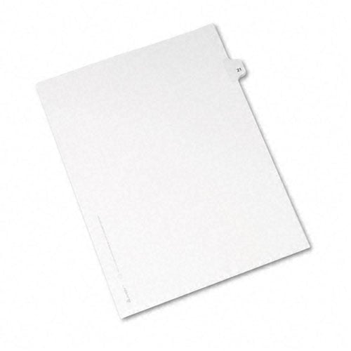 Avery 21 Individual Number Legal Index Avery Style Dividers 25pk - 1021 - Clearance Sale