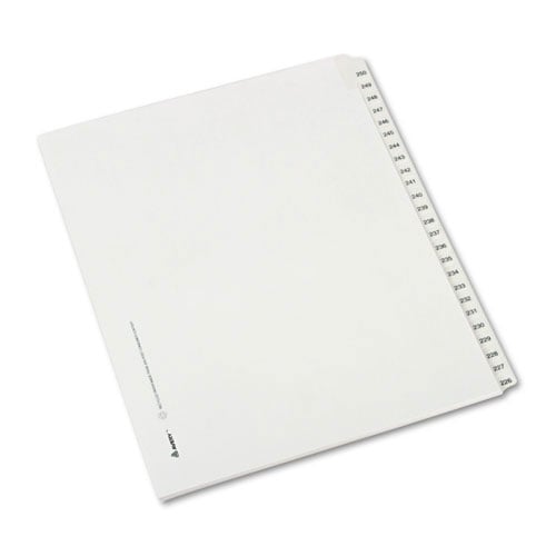 Avery 226-250 Legal 11" x 8.5" Allstate Style Collated Dividers - 82192 - Clearance Sale