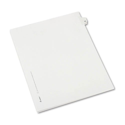 Avery 23 Individual Number Legal Index Allstate Style Dividers 25pk - 82221 - Clearance Sale