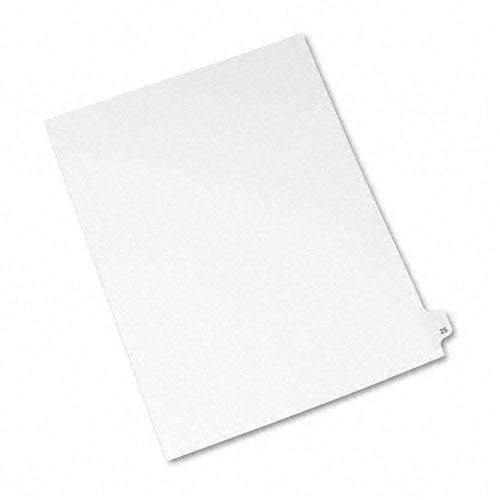 Avery 25 Individual Number Legal Index Avery Style Dividers 25pk - 1025