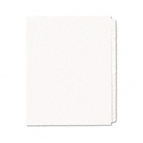 Avery 25-tab Blank Side Tab 11" x 8.5" White Legal Dividers -11959