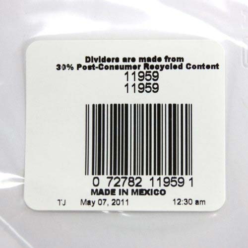 Avery 25-tab Blank Side Tab 11" x 8.5" White Legal Dividers -11959
