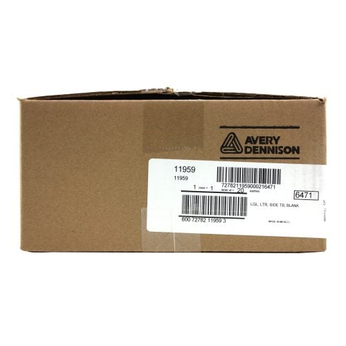 Avery 25-tab Blank Side Tab 11" x 8.5" White Legal Dividers -11959