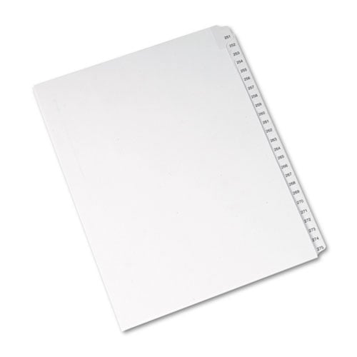 Avery 251-275 Legal 11" x 8.5" Allstate Style Collated Dividers - 82193 - Clearance Sale