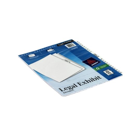 Avery 26-50/TOC Legal 11" x 8.5" Avery Style Collated Dividers - 11372