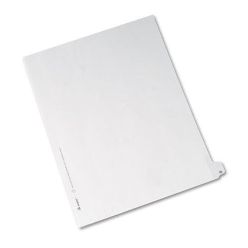 Avery 26 Individual Number Legal Index Allstate Style Dividers 25pk - 82224 - Clearance Sale