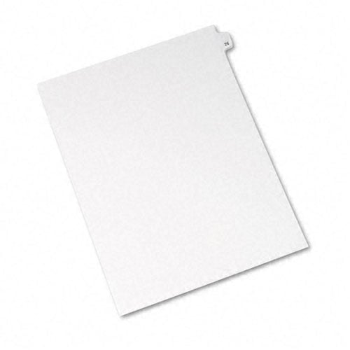 Avery 26 Individual Number Legal Index Avery Style Dividers 25pk - 1026 - Clearance Sale