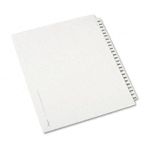 Avery 276-300 White Legal 11" x 8.5" Avery Style Collated Dividers - 01341 - Clearance Sale