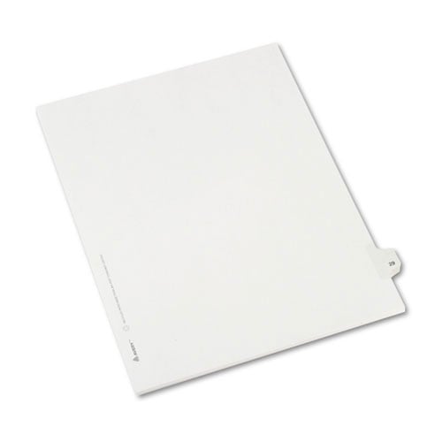 Avery 29 Individual Number Legal Index Allstate Style Dividers 25pk - 82227 - Clearance Sale