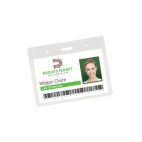 Avery 3-1/2" x 2-1/4" Landscape Clear Heavy Duty Secure Top Badge Holders 25pk - 73472