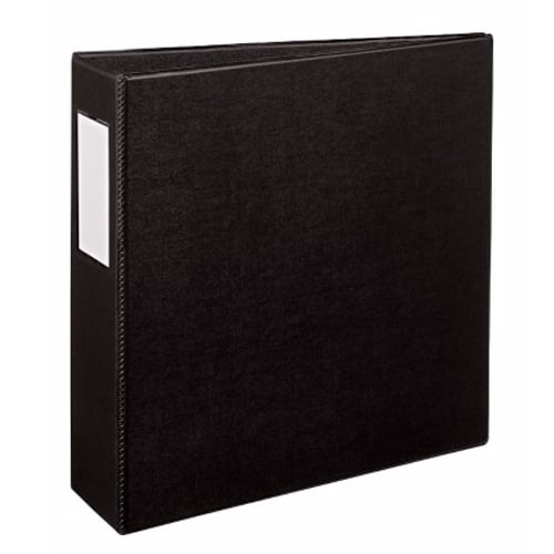 Avery 3" Black Durable Slant Ring Binders w/ Label Holders 6pk - 27654