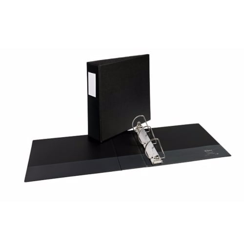 Avery 3" Black Durable Slant Ring Binders w/ Label Holders 6pk - 27654
