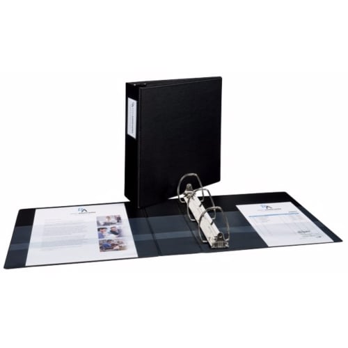 Avery 3" Black Durable EZD Ring Binders with Label Holders 6pk - 08702