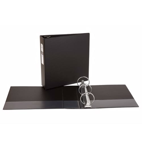 Avery 3" Black Economy Round Ring Binders 12pk - 03602