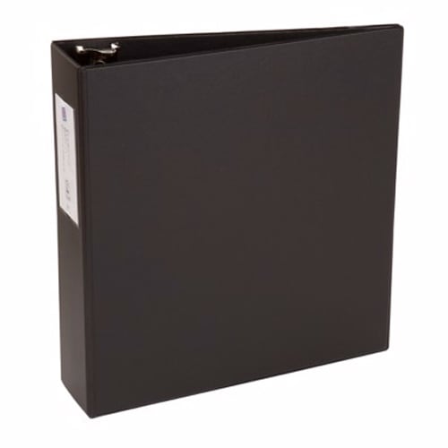 Avery 3" Black Economy Round Ring Binders with Label Holders 12pk - 4601 - Clearance Sale
