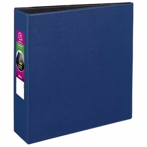 Avery 3" Navy Blue Durable Slant Ring Binders 6pk - 27651
